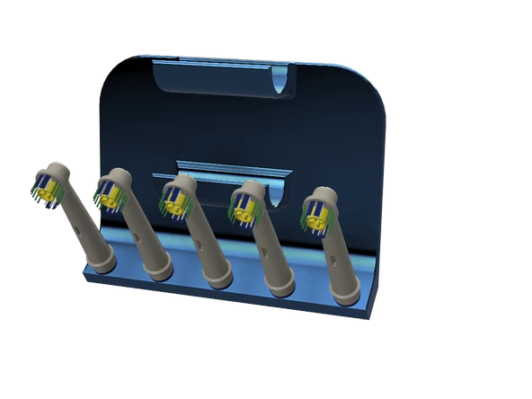 Byr3D 5 Fırça Ve 2 Aparat Için Oral B Tutucu T5191974 Sadece Plastik Aparattır