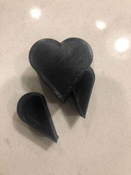 Byr3D Sevgililer Günü Kalpli Kutu T4129046 Sadece Plastik Aparattır - 3