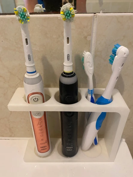 Byr3D Elektrikli Diş Fırçası Tutucusu T5407642 Sadece Plastik Aparattır