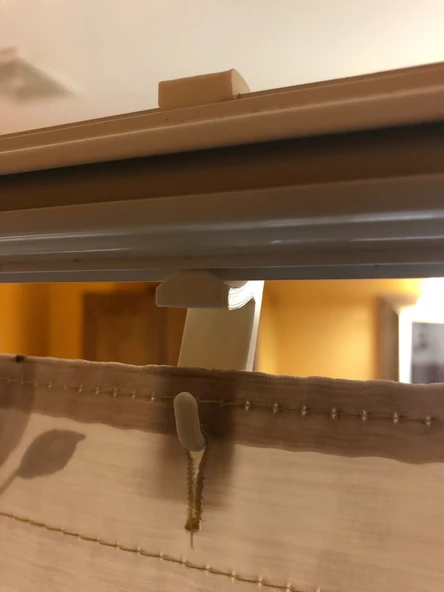 Byr3D Çift Perde Çubuğu Için Duş Perdesi Tutucusu T4116030 Sadece Plastik Aparattır - 2