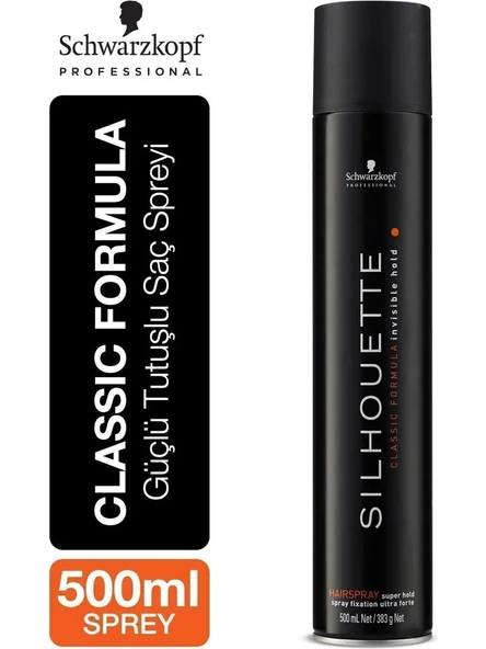 Schwarzkopf Silhouette Süper Tutucu Saç Spreyi 500 ML