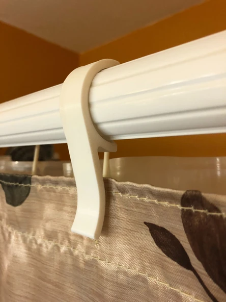 Byr3D Çift Perde Çubuğu Için Duş Perdesi Tutucusu T4116030 Sadece Plastik Aparattır