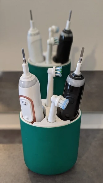 Byr3D  Ekolon Diş Fırçası Tutucusundaki  Fırça Başlıkları Için Adaptör T4612723 Sadece Plastik Aparattır