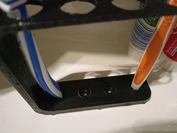 Byr3D Tahliye Delikli Dörtlü Diş Fırçası Tutucusu T5846107 Sadece Plastik Aparattır - 3