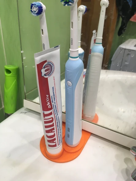 Byr3D  Diş Fırçası Ve Diş Macunu Tutucu T2748332 Sadece Plastik Aparattır - 2