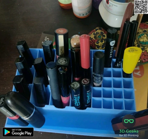 Byr3D Büyük Ruj Ve Eyeliner Tutucusu/Makyaj Organizatörü T2804034 Sadece Plastik Aparattır - 4