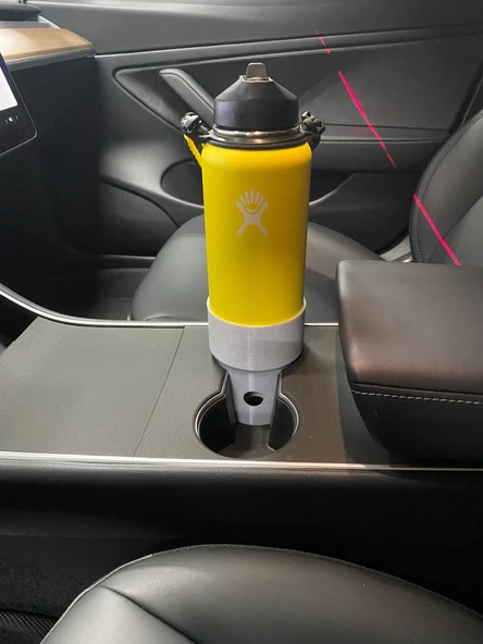 Byr3D Hydroflask Için Tesla Model 3 Bardak Tutucu (32 Veya 40Oz) T4151721 Sadece Plastik Aparattır