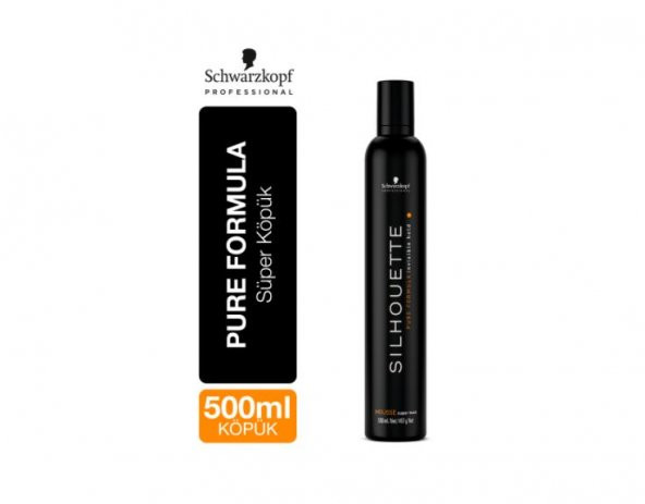Schwarzkopf Silhouette Süper Tutucu Saç Köpüğü 500 ML ürün görseli 1