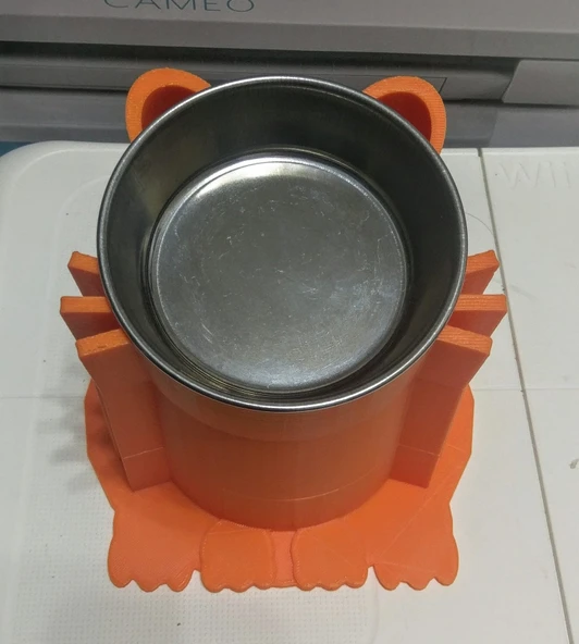 Byr3D Kedi Mama Kasesi Tutucusu (D=10Cm) T2699099 Sadece Plastik Aparattır - 4