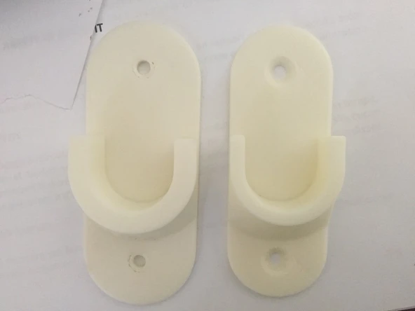 Byr3D Dolap/Dolap Çubuğu Tutucusu T1588499 Sadece Plastik Aparattır - 2