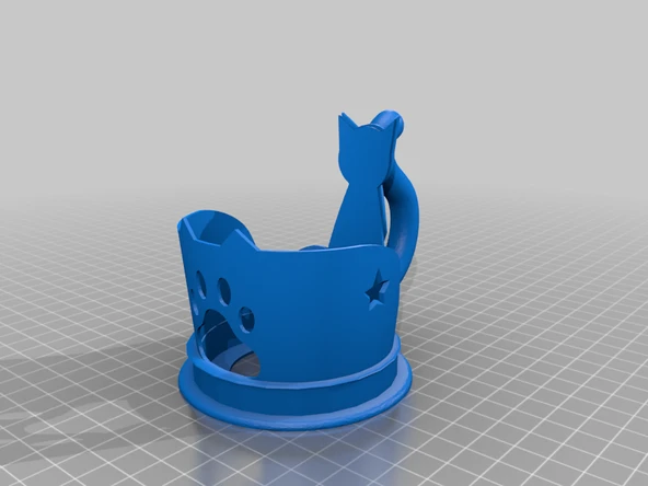 Byr3D Kedi Bardak Tutucusu T2042237 Sadece Plastik Aparattır - 2