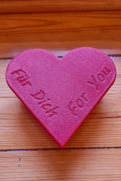 Byr3D Kalp Şeklinde Hediye Kasesi Sevgililer Günü T5851384 Sadece Plastik Aparattır