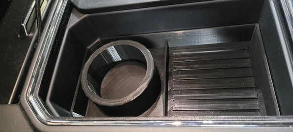 Byr3D Ford Superduty Için Qi Şarj Cihazı Bardak Tutucu Tepsisi T4867947 Sadece Plastik Aparattır - 2