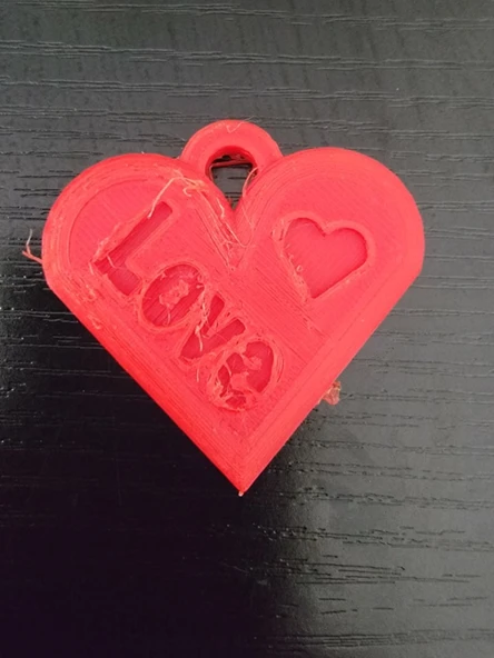 Byr3D Sevgililer Aşk Kalp Kolye T249075 Sadece Plastik Aparattır