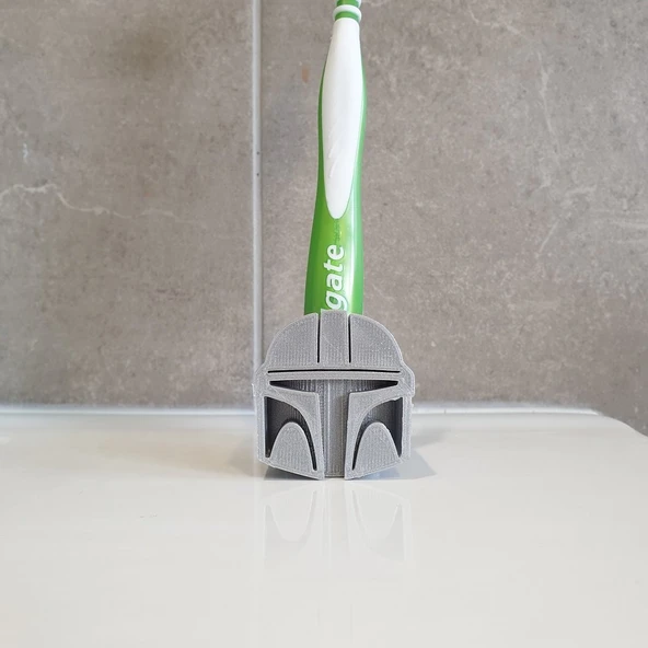 Byr3D Mandaloryalı Diş Fırçası Tutucusu T4785125 Sadece Plastik Aparattır