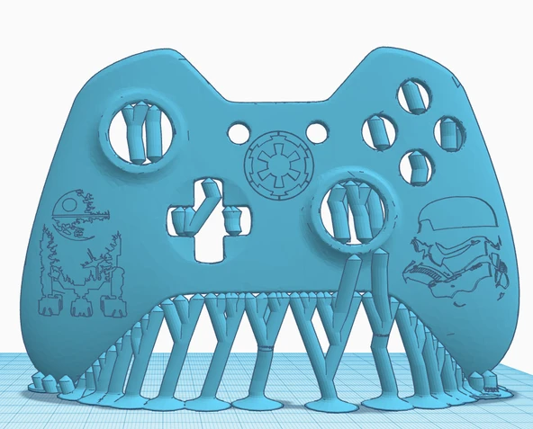 Byr3D Starwars Özel Xbox One Uzaktan Kumandası T6396447 Sadece Plastik Aparattır - Resim 2