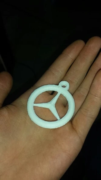 Byr3D Mercedes Logosu Kolye T857361 Sadece Plastik Aparattır - 2
