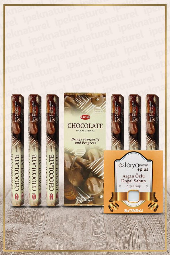 Chocolate Çikolata Kokulu 6 Lı Tütsü Ve Esterya Plus Sabun