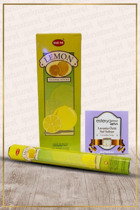 Hem Lemon Limon Otu 6 Adet Tütsü Ve Esterya Lavanta Sabunu
