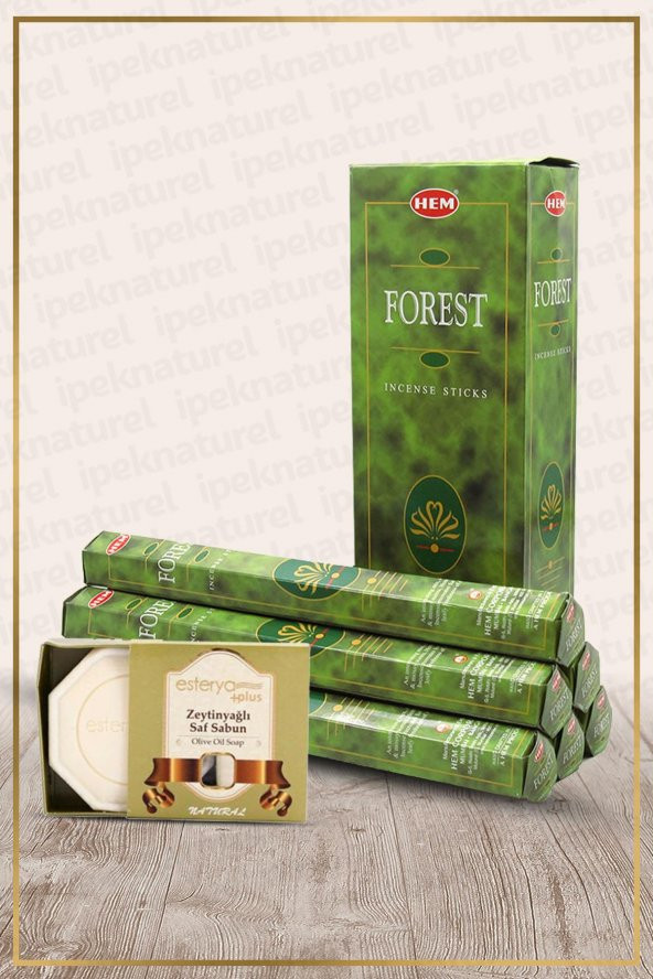 Hem Forest Orman 6 Lı Tütsü Ve Esterya Plus Zeytinyağlı Sabun 00358