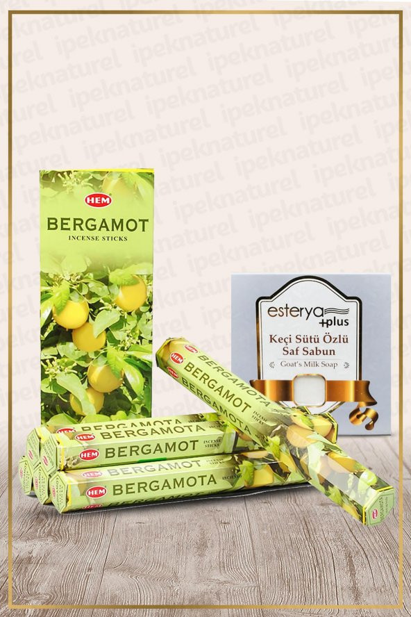 Hem Bergamota Bergamot Kokulu 6 Lı Tütsü Ve Esterya Plus Keçi Sütü Sabunu
