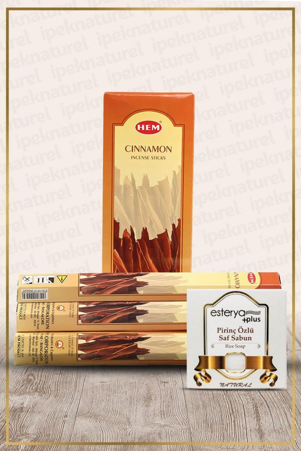 Hem Cinnamon Tarçın Kokulu 6 Lı Tütsü Ve Esterya Plus Sabun