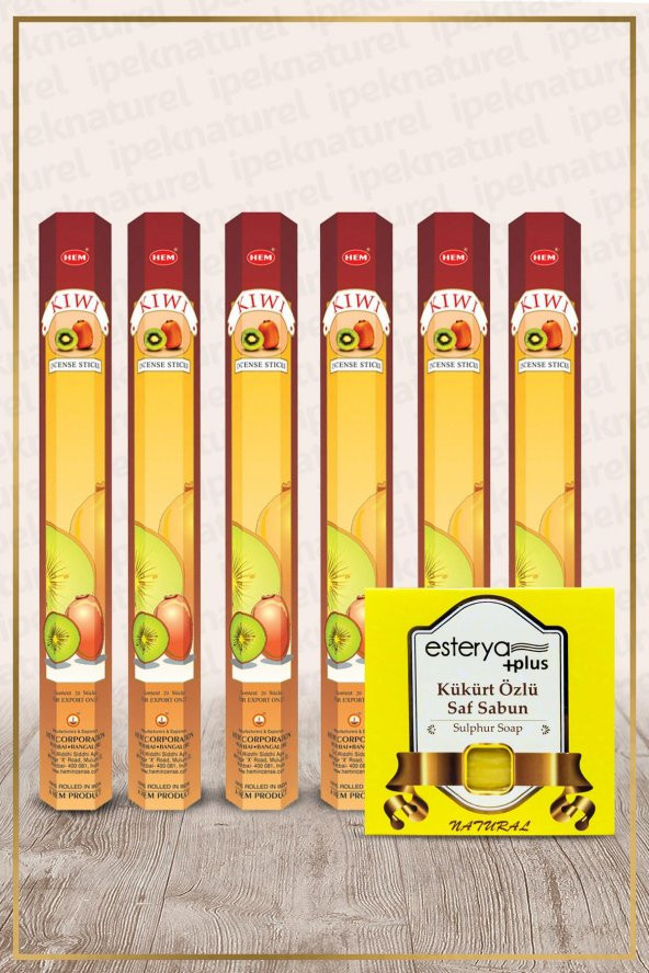 Hem Kiwi 6 Adet Tütsü Ve Esterya Plus Kükürt Sabunu