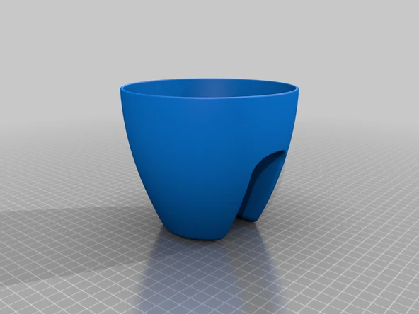 Byr3D Bitki Saksısı / Asılı Saksı T2300474 Sadece Plastik Aparattır