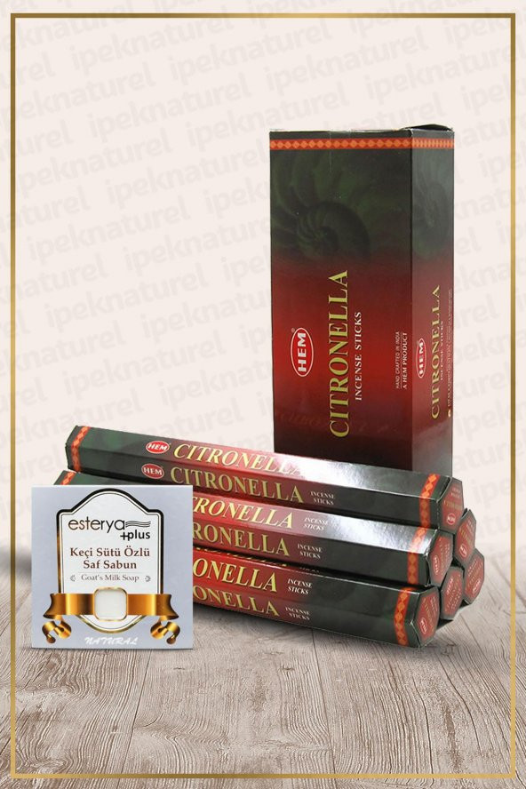 Hem Citronella Haşere Kovucu 6 Adet Tütsü Ve Esterya Plus Sabun