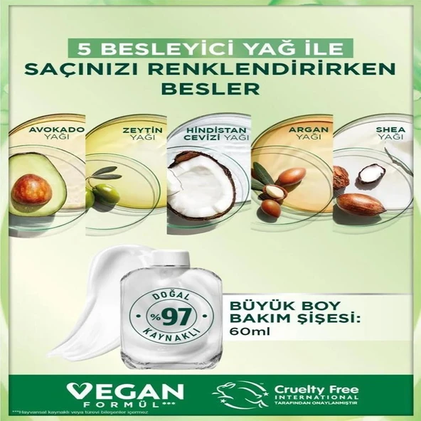 Garnier Nutrisse Yoğun Besleyici Kalıcı Krem Saç Boyası 1 Siyah - 4