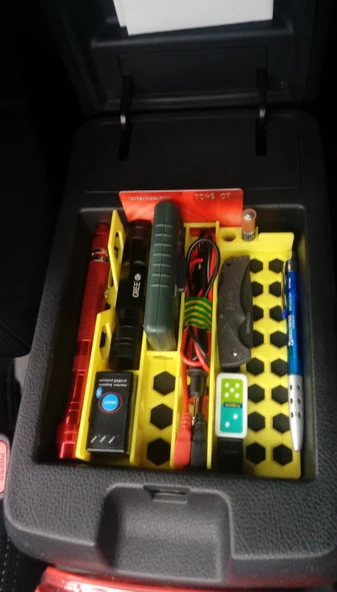 Byr3D Araba Hyundai Santa Fe Için Organizatör T2867786 Sadece Plastik Aparattır - 2