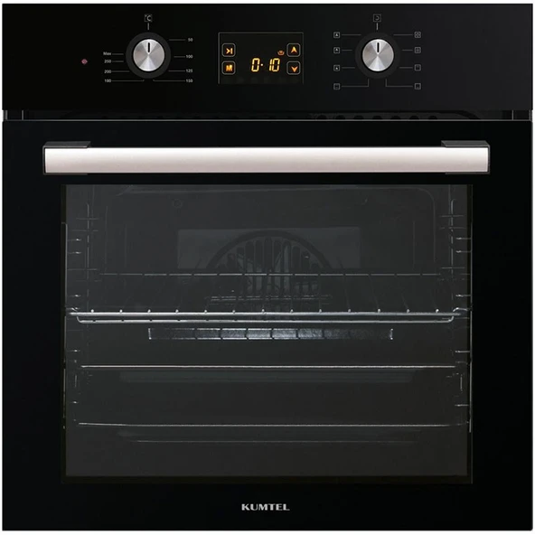 Kumtel Siyah Cam Digital Dokunmatik Ankastre Set - 8 Program - Resim 2