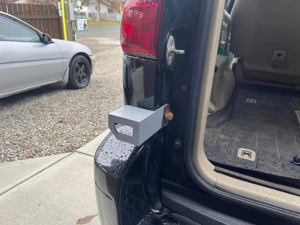 Byr3D Toyota Ahır Kapısı Cb Radyo/Kırbaç Montajı T6042172 Sadece Plastik Aparattır - Resim 2