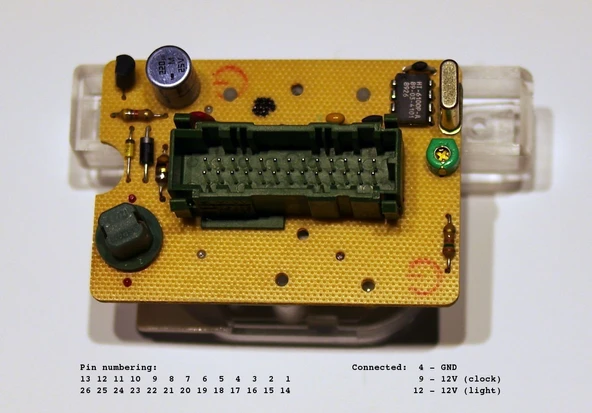 Byr3D Bmw E34 Saat Için Masa Saati Kılıfı T4087995 Sadece Plastik Aparattır - Resim 5