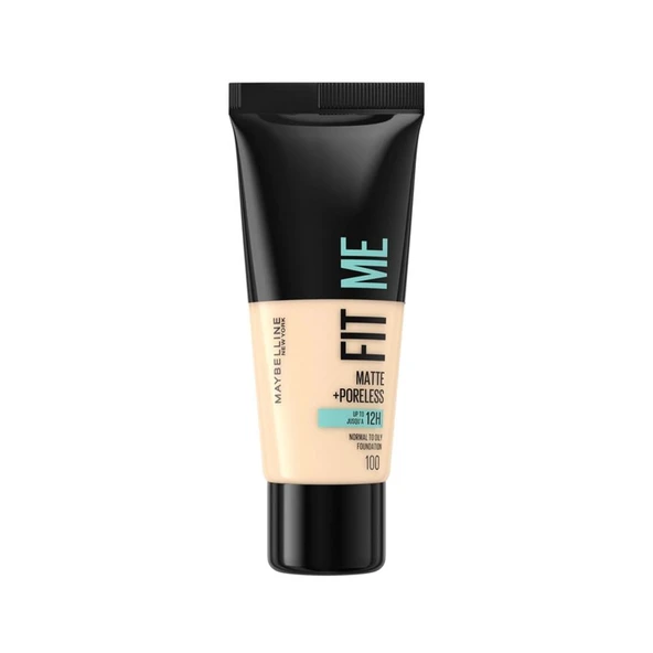 Maybelline Fit Me Fondöten Matte Poreless Fondöten 100 Warm Ivory