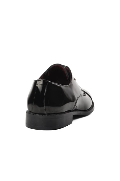 Pierre Cardin Siyah Rugan Hakiki Deri Erkek Klasik Ayakkabı 7028-1 M - 4