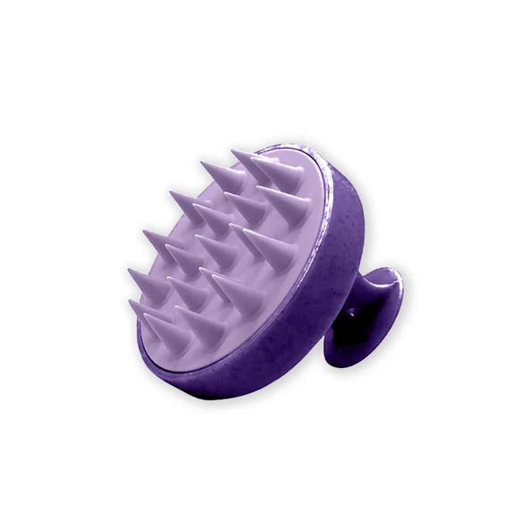 Düvenci Toptan Yumuşak Silikonlu Masaj Şampuan Fırçası Mor ürün görseli