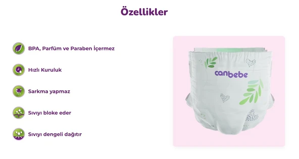 Canbebe Bebek Bezi Beden:6 (15-27KG) Exstra Large 62 Adet Mega Pk - 2