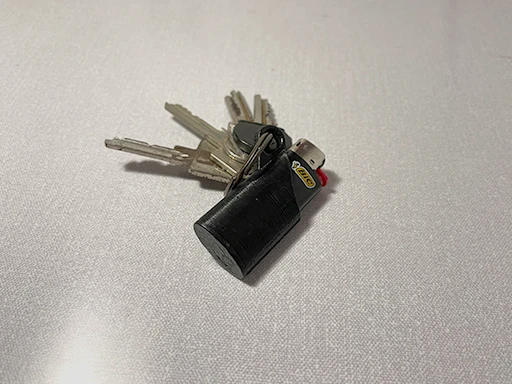 Byr3D Bic Mini Çakmak Anahtarlık T5195639 Sadece Plastik Aparattır - 2