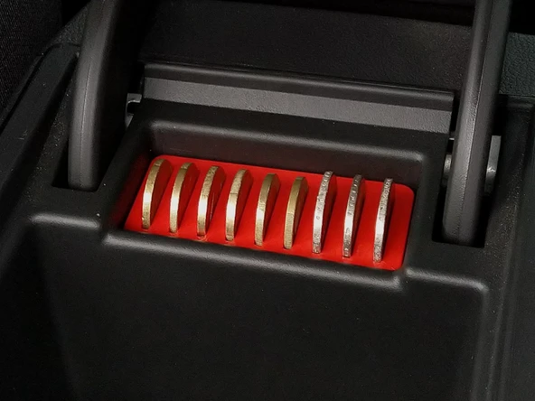 Byr3D Para Tutucu Volkswagen Seat Leon 5F (Orta Kolçak) 50Ct 1€ 2€ T4804735 Sadece Plastik Aparattır - 3