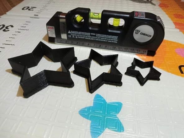 Byr3D Tarçınlı Yıldız Kurabiye Kesici T1158931 Sadece Plastik Aparattır - 3