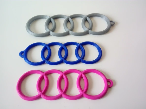 Byr3D Audi Anahtarlık T1642333 Sadece Plastik Aparattır