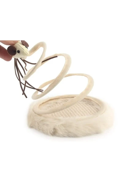 TİNEKE Yaylı Fareli Çember Hacı Yatmaz Kedi Oyuncağı 23x14 Cm 1 adet - Resim 9