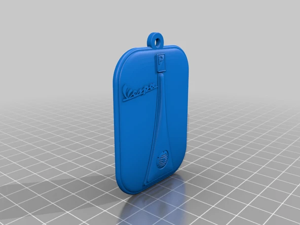 Byr3D Vespa Anahtarlık Anahtarlık Kolye T3403368 Sadece Plastik Aparattır - 2