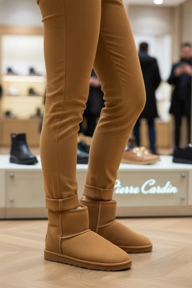 Pierre Cardin Taba İçi Kürklü Kadın Bot PC-52127 Z - Resim 3