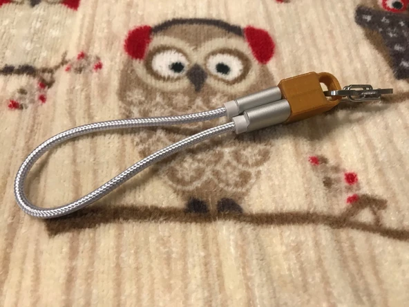 Byr3D Usb Kablosu Anahtarlık - Konik Halka T3311995 Sadece Plastik Aparattır