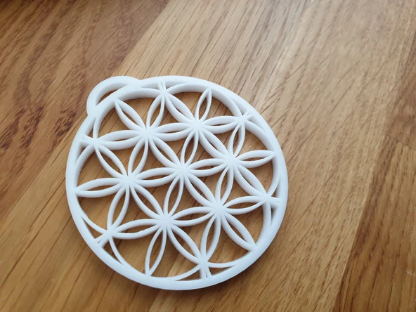 Byr3D ''Hayat Çiçeği'' Anahtarlık T3578138 Sadece Plastik Aparattır - 2