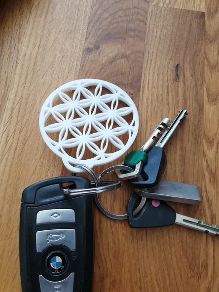 Byr3D ''Hayat Çiçeği'' Anahtarlık T3578138 Sadece Plastik Aparattır - 3