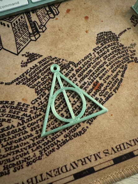 Byr3D Harry Potter Ölüm Yadigarları Anahtarlık T3262410 Sadece Plastik Aparattır