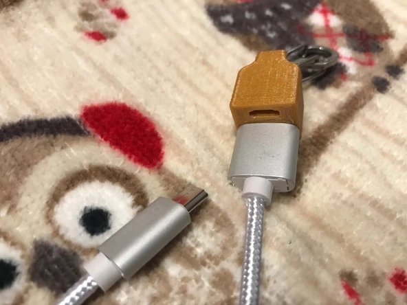 Byr3D Usb Kablosu Anahtarlık - Konik Halka T3311995 Sadece Plastik Aparattır - 2
